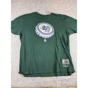 NBA Milwaukee Bucks Shirt Mens XL Green Graphic Hardwood Classics Basketball